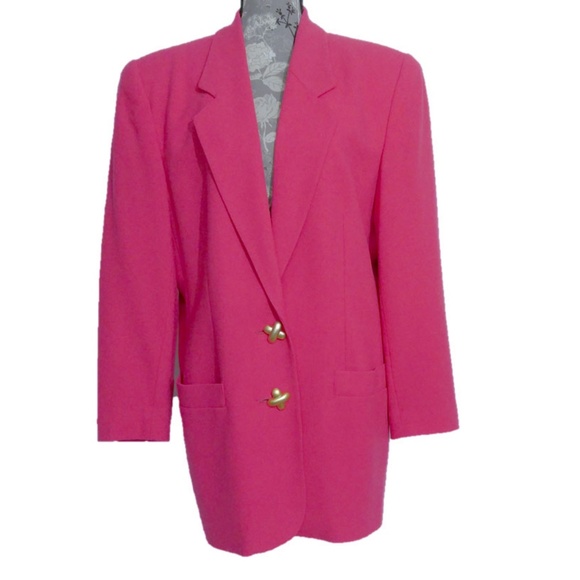 Lord & Taylor Jackets & Blazers - Lord & Taylor Pink Blazer Womens 14 Suit 100% Wool